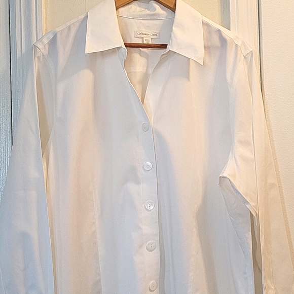 Coldwater Creek Sz 2xl White Blouse 